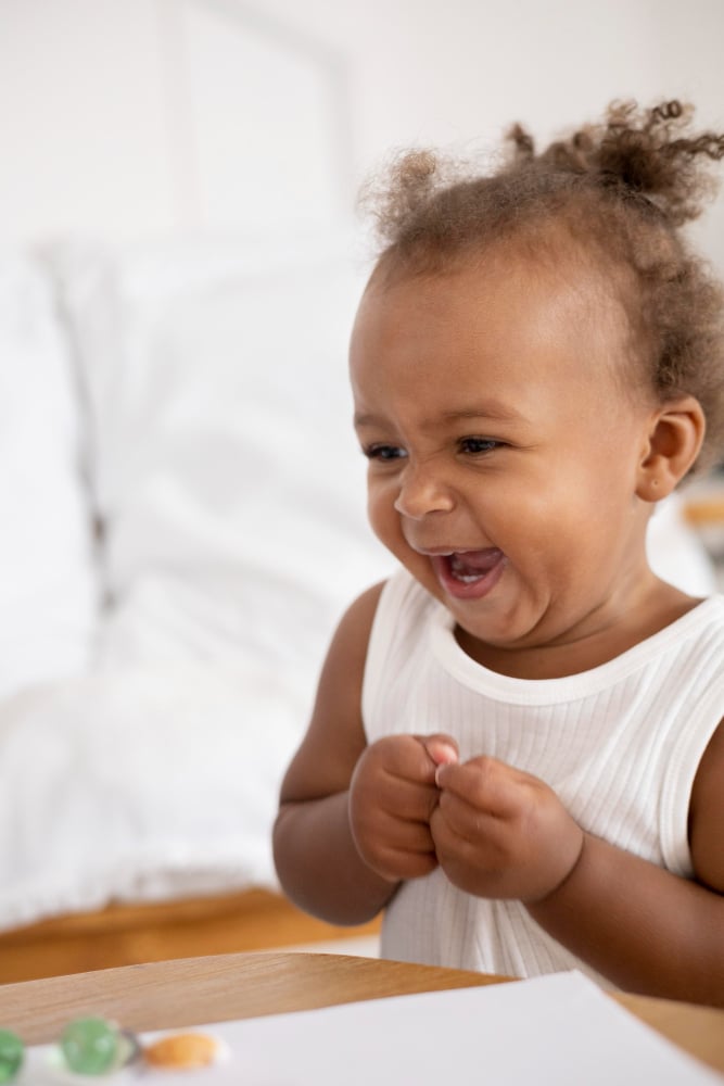 Joyful Laughter of a Young Child