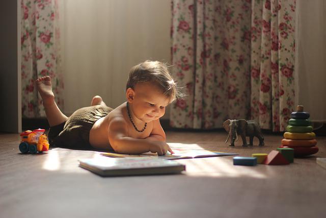 Curious Child Engaged in Playtime