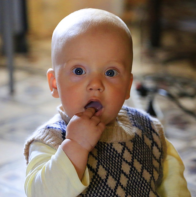 Curious Baby Exploring New Textures