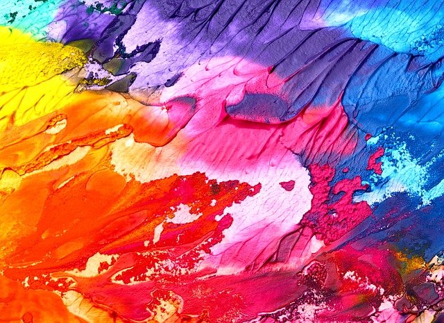 Vibrant Swirls of Colorful Abstract Art