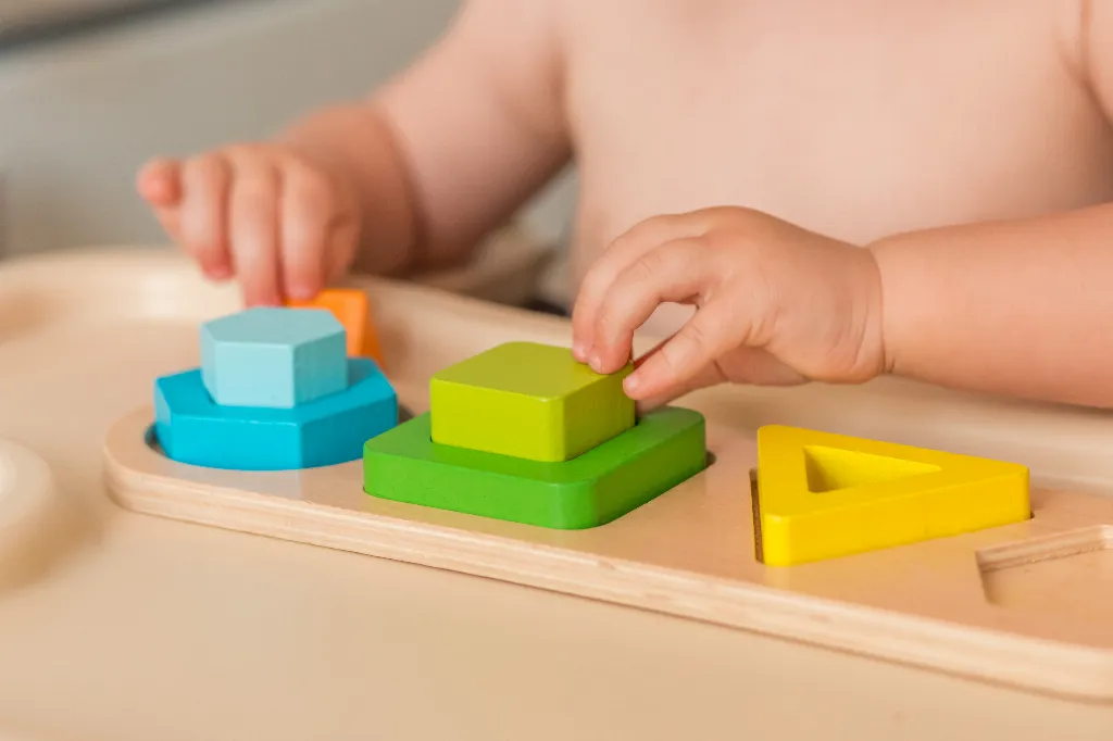 Exploring Shapes With Colorful Blocks