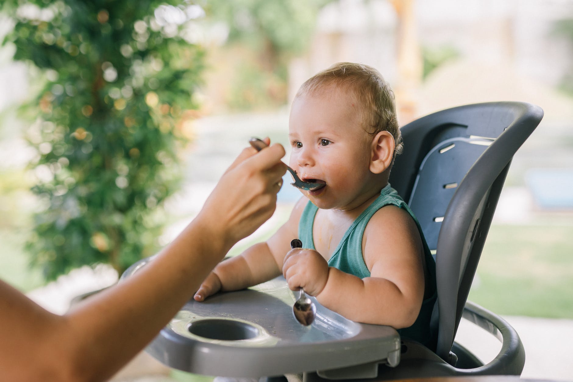 Toddler Enjoying Mealtime