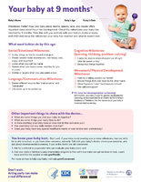 Developmental Milestones Checklist (1 yr)(Spanish)