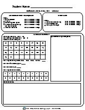 Student Skills Form. Preschool. Developmental Milestones.