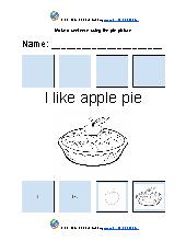 Make A Sentence With Pie Picture